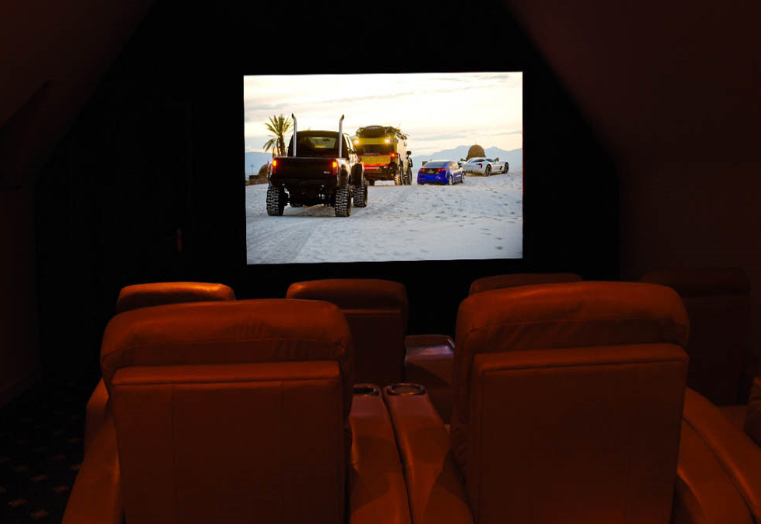 Dedicated Home Cinema room on third story